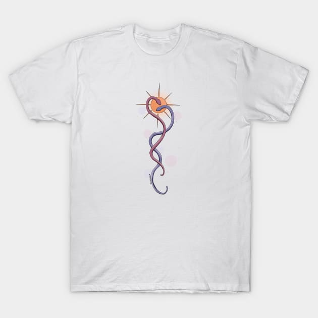 Snakes T-Shirt by Marie Dudek